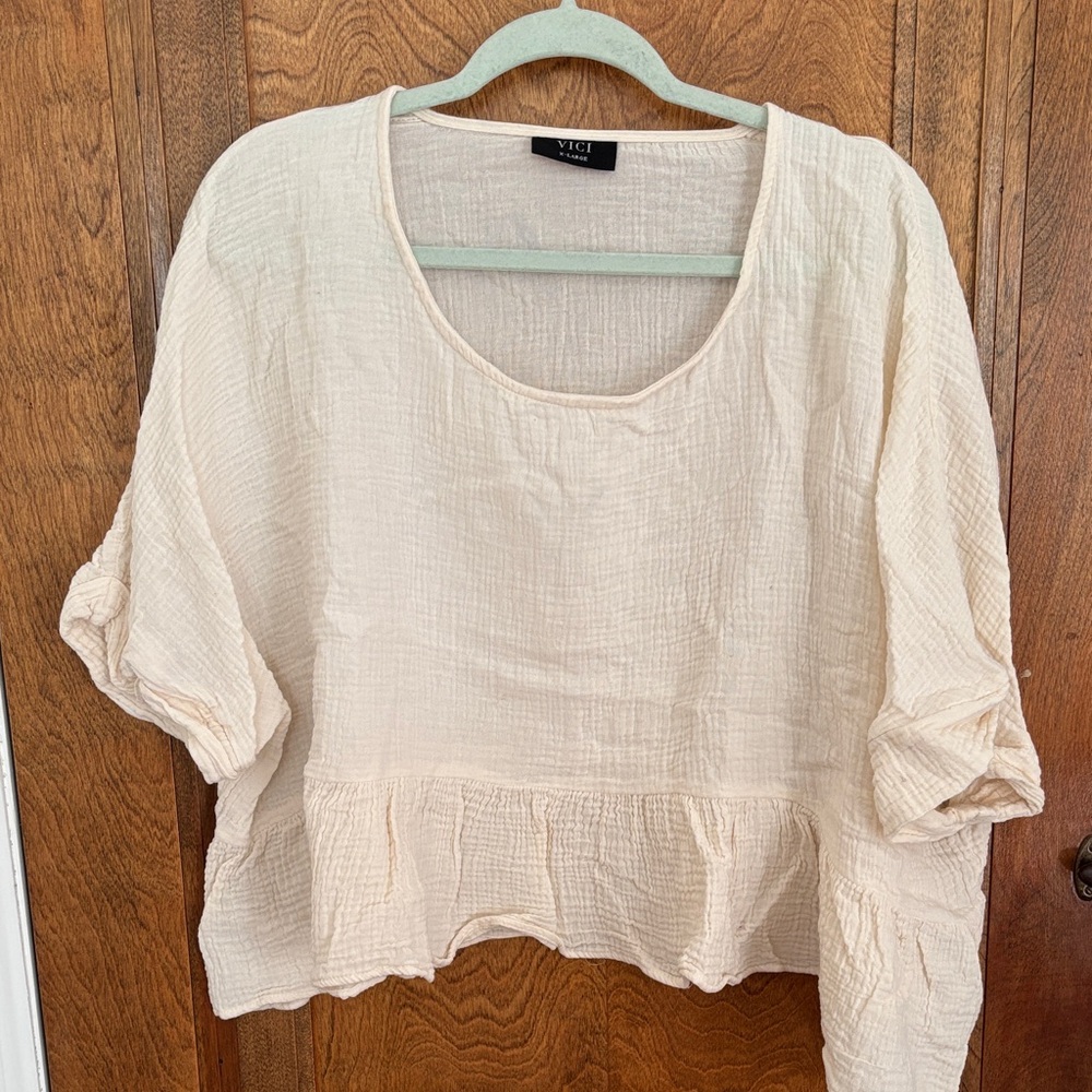 Vici Soft Cream Blouse